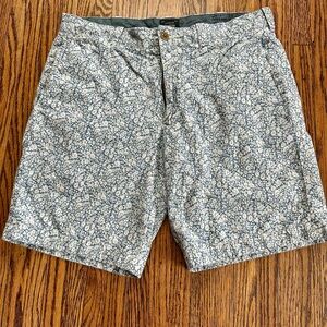 J. Crew Men’s Shorts - Blue/grey Floral Patterned